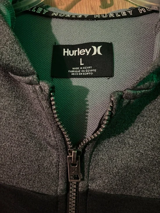 Hurley Black and Charcoal Full-Zip Hoodie - Picture 2 of 2